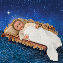 Load image into Gallery viewer, The Ashton - Drake Galleries Jesus Our Savior With Realistic Manger And Natural Fabrics So Truly Real® Lifelike & RealTouch® Vinyl Skin Hand-Rooted Hair Weighted Doll by Linda Murray 17-inches - RCE Global Solutions