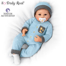 Load image into Gallery viewer, The Ashton - Drake Galleries Oliver Interactive Lifelike So Truly Real® Baby Boy Doll Breathes Coos Has Heartbeat Weighted Poseable Soft RealTouch® Vinyl Skin by Doll Artist Linda Murray 19"-inches - RCE Global Solutions