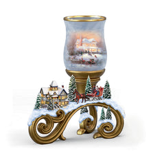 Load image into Gallery viewer, The Bradford Exchange Victorian Christmas II Issue #1 from Bright Holiday Memories Candleholder Collection by Thomas Kinkade 6.75-inches - RCE Global Solutions