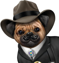 Load image into Gallery viewer, The Hamilton Collection Cowboy Pug Collectible Figurine with Sheriff Uniform - RCE Global Solutions