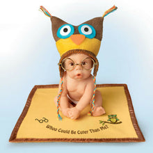 Load image into Gallery viewer, The Ashton-Drake Galleries Whoos Cuter Than Me Hats Off To You Collection Baby Doll Crafted by Master Sculptor Sherry Rawn 5 1/2- inches - RCE Global Solutions