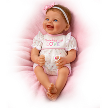 Load image into Gallery viewer, The Ashton - Drake Galleries Sprinkled With Love Lifelike Baby Girl Doll Weighted So Truly Real® Adorable RealTouch® Vinyl Skin with Soft Hand Rooted Hair by Doll Artist Ina Volprich 17-inches - RCE Global Solutions