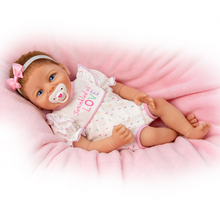 Load image into Gallery viewer, The Ashton - Drake Galleries Sprinkled With Love Lifelike Baby Girl Doll Weighted So Truly Real® Adorable RealTouch® Vinyl Skin with Soft Hand Rooted Hair by Doll Artist Ina Volprich 17-inches - RCE Global Solutions