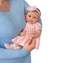 Load image into Gallery viewer, The Ashton - Drake Galleries Olivia All Dolled Up TrueTouch® Authentic Silicone Lifelike Realistic Baby Girl Doll with Soft Hand Rooted Hair Weighted Fully Poseable by Master Doll Artist Linda Murray 19"-Inches - RCE Global Solutions