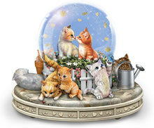 Load image into Gallery viewer, Bradford Exchange Jurgen Scholz Kittens Rotating Musical Glitter Globe: Paws-itively Precious - RCE Global Solutions
