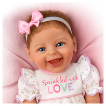 Load image into Gallery viewer, The Ashton - Drake Galleries Sprinkled With Love Lifelike Baby Girl Doll Weighted So Truly Real® Adorable RealTouch® Vinyl Skin with Soft Hand Rooted Hair by Doll Artist Ina Volprich 17-inches - RCE Global Solutions