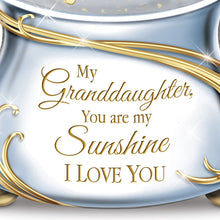 Load image into Gallery viewer, The Bradford Exchange Musical Glitter Globe for Granddaughter with Poem Card: Theby - RCE Global Solutions