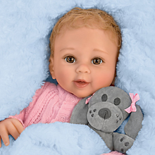 Load image into Gallery viewer, The Ashton - Drake Galleries Arianna Snuggle Pup Baby With Plush Dog RealTouch® Vinyl Skin So Truly Real® Lifelike & Realistic Weighted Doll by Sherry Rawn 17-inches - RCE Global Solutions