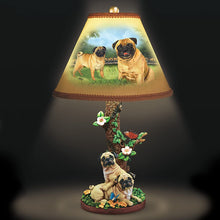 Load image into Gallery viewer, Pug Table Lamp with Linda Picken Art and Sculpted Base by The Bradford Exchange - RCE Global Solutions