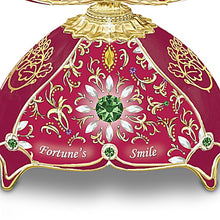 Load image into Gallery viewer, The Bradford Exchange Fortune's Smile Elephant Peter Carl Fabergé-Style Heirloom Porcelain Musical Egg Plays "Beautiful Dreamer" 6.5-inches - RCE Global Solutions