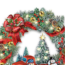 Load image into Gallery viewer, The Bradford Exchange Delivering Christmas Magic Illuminated Wreath Always in Bloom by Thomas Kinkade 14-Inches - RCE Global Solutions