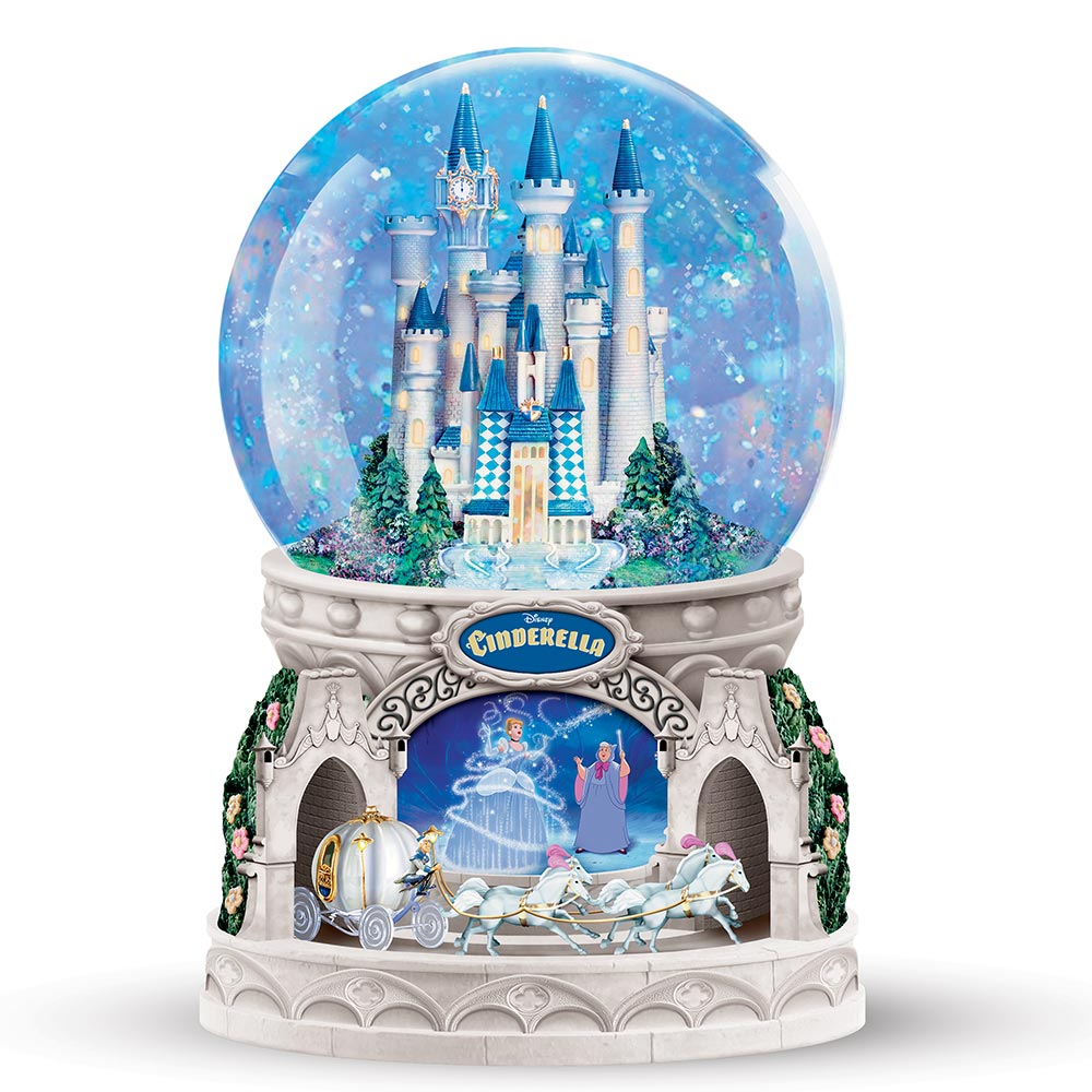 The Bradford Exchange Disney Cinderella Rotating Glitter Globe