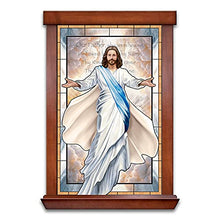 Load image into Gallery viewer, The Bradford Exchange Glowing Grace Religious Self-Illuminating Stained-Glass Wall Decor 18-inches - RCE Global Solutions
