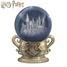 Load image into Gallery viewer, Harry Potter Laser-Etched Glass Orb Lights Up With HOGWARTS House Colors - RCE Global Solutions