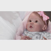 Load and play video in Gallery viewer, The Ashton - Drake Galleries Cuddly Coo Lifelike So Truly Real® Interactive Baby Girl Doll Coos When Cuddled Realistic Weighted Fully Poseable with Soft RealTouch® Vinyl Skin by Master Doll Artist Sherry Miller 18"-inches