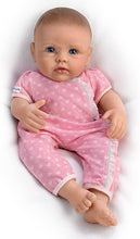 Load image into Gallery viewer, The Ashton - Drake Galleries So Truly Mine® Realistic Lifelike Baby Girl Doll Weighted Fully Poseable with Soft RealTouch® Vinyl Skin Dark Brown Hair Blue Eyes by Doll Artist Linda Murray 15-inches - RCE Global Solutions