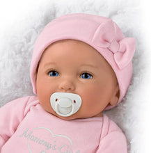 Load image into Gallery viewer, The Ashton - Drake Galleries Mommy's Girl So Truly Real® Lifelike RealTouch® Vinyl Skin Hand-rooted Hair with Magnetic Pacifier & Realistic Weighted Doll by Ping Lau 17-inches - RCE Global Solutions