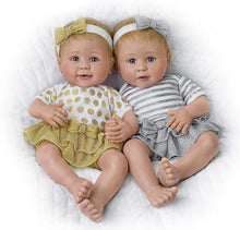 Load image into Gallery viewer, The Ashton - Drake Galleries Linda Murray Lifelike Silicone Twin Baby Dolls from Ashton Drake: Set of Two - RCE Global Solutions