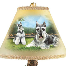 Load image into Gallery viewer, Schnauzer Table Lamp with Linda Picken Art and Sculpted Base by The Bradford Exchange - RCE Global Solutions