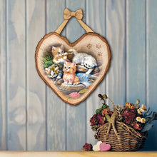 Load image into Gallery viewer, The Bradford Exchange Curious Kittens Wall Decor Collection "Playing At The Pond" Issue #1 by Jürgen Scholz 7-inches - RCE Global Solutions