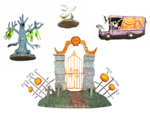 Load image into Gallery viewer, The Bradford Exchange Disney Gate Zero Car Nightmare Before Christmas Black Light Hawthorne Village Issue #4 - RCE Global Solutions