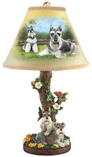Load image into Gallery viewer, Schnauzer Table Lamp with Linda Picken Art and Sculpted Base by The Bradford Exchange - RCE Global Solutions