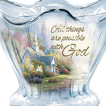 Load image into Gallery viewer, The Bradford Exchange Reflections of Hope Bowl Collection "All Things Are Possible" Issue #1 Hand-Blown Glass Bowls by Thomas Kinkade 7.5-inches - RCE Global Solutions