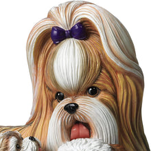 Load image into Gallery viewer, The Bradford Exchange Shih Tzus Kisses Mother and Puppies Masterpiece Sculpture - RCE Global Solutions
