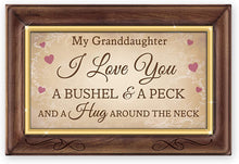 Load image into Gallery viewer, The Bradford Exchange Granddaughter, I Love You A Bushel and A Peck Handcrafted Wooden Music Box - RCE Global Solutions