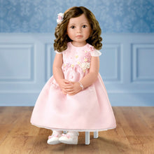 Load image into Gallery viewer, The Ashton-Drake Galleries Isn't She Lovely So Truly Real® Lifelike Child Girl Doll with Custom Satin Dress Poseable Arms and Soft RealTouch® Vnyl Skin 28"-Inches - RCE Global Solutions