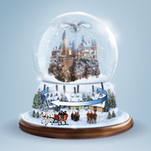 Load image into Gallery viewer, Bradford Exchange Harry Potter "I'd Rather Stay At HOGWARTS" Musical Glitter Globe - RCE Global Solutions
