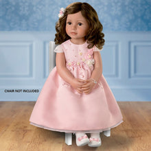 Load image into Gallery viewer, The Ashton-Drake Galleries Isn't She Lovely So Truly Real® Lifelike Child Girl Doll with Custom Satin Dress Poseable Arms and Soft RealTouch® Vnyl Skin 28"-Inches - RCE Global Solutions