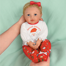 Load image into Gallery viewer, The Ashton - Drake Galleries Mommy's Girl Holiday Edition Baby Doll With 2 Outfits Lifelike & Poseable RealTouch® Vinyl Skin, Hand Rooted Hair & Cuddly Beanbag Body Girl Doll by Ping Lau 17-inches - RCE Global Solutions