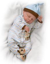 Load image into Gallery viewer, The Ashton-Drake Galleries Sweet Dreams Danny So Truly Real® Lifelike & Realistic Weighted Newborn Baby Boy Doll by Linda Murray 19-inches - RCE Global Solutions