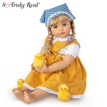 Load image into Gallery viewer, The Ashton - Drake Galleries "Emma With Chicks" Child Doll And Plush Chicks Set So Truly Real® Poseable & Handcrafted of RealTouch® Vinyl Child Doll by Monika Gerdes 24-inches - RCE Global Solutions