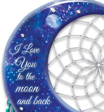 Load image into Gallery viewer, The Bradford Exchange I Love You to The Moon and Back Dreamcatcher with Fiber Optic and LED Illumination Wall Decor - RCE Global Solutions