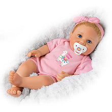 Load image into Gallery viewer, The Ashton - Drake Galleries Llama Love Lifelike So Truly Real® Baby Girl Doll Realistic Weighted Fully Poseable with Soft RealTouch® Vinyl Skin by Master Doll Artist Ping Lau 17.5"-inches - RCE Global Solutions