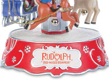 Load image into Gallery viewer, The Bradford Exchange Rudolph The Red-Nosed Reindeer Collectible Music Box with Spinning Carousel 7.75"-Inches - RCE Global Solutions