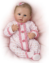 Load image into Gallery viewer, The Ashton - Drake Galleries Katie Coos Breathes has Heartbeat Interactive So Truly Real® Lifelike Baby Girl Doll Weighted Poseable with Soft RealTouch® Vinyl Skin by Master Doll Artist Linda Murray 19"- Inches - RCE Global Solutions