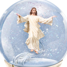 Load image into Gallery viewer, The Bradford Exchange Footprints in The Sand Musical Glitter Globe with Sculptural Jesus Figure - RCE Global Solutions