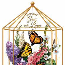 Load image into Gallery viewer, The Bradford Exchange Delicate Treasures Illuminated Monarch Butterfly Flower Garden Sculpture Inside Glass Gazebo 10"-Inches - RCE Global Solutions