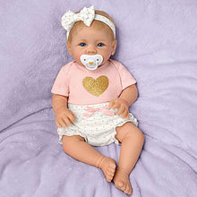 Load image into Gallery viewer, The Ashton - Drake Galleries Heart of Gold So Truly Real® Interactive Cooing Baby Girl With Heartbeat Lifelike Realistic Weighted Fully Poseable RealTouch® Vinyl Skin Doll By Linda Murray 16"-Inches - RCE Global Solutions