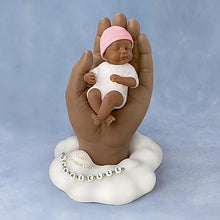 Load image into Gallery viewer, The Ashton-Drake Galleries Gods Greatest Gift Lifelike African American Black Miniature Baby Girl Doll and Realistic Hand Sculpture with Do It Yourself Personalization Kit 6.5"-Inches - RCE Global Solutions