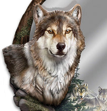 Load image into Gallery viewer, The Bradford Exchange Al Agnew Reflections of Nature Fully Sculpted Wolf Mirror - RCE Global Solutions