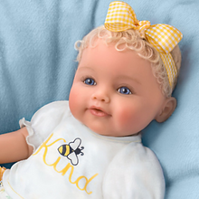 Load image into Gallery viewer, The Ashton - Drake Galleries Bee Kind Baby Girl Doll With Magnetic Pacifier Weighted Cloth Body & Hand Rooted Hair So Truly Real® Lifelike Girl Doll with RealTouch® Vinyl Skin by Ping Lau 17-inches - RCE Global Solutions