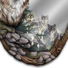 Load image into Gallery viewer, The Bradford Exchange Al Agnew Reflections of Nature Fully Sculpted Wolf Mirror - RCE Global Solutions