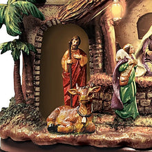 Load image into Gallery viewer, The Bradford ExchangeThomas Kinkade Following The Star Nativity Musical Sculpture With Motion And Lights - RCE Global Solutions