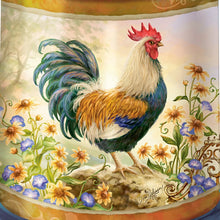 Load image into Gallery viewer, Dona Gelsinger Country Rooster Art Cookie Jar With Free Cookie Cutter And Recipe by The Bradford Exchange - RCE Global Solutions