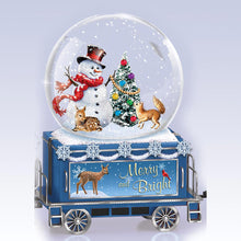 Load image into Gallery viewer, The Bradford Exchange Musical Snowglobe Train Collection: Merry and Bright Musical Snowglobe Train Issue #4 Christmas Decoration by Dona Gelsinger 4-inches - RCE Global Solutions