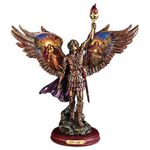 Load image into Gallery viewer, The Bradford Exchange Howard David Johnson Art On Uriel Protector of Truth Cold Cast Bronze Sculpture - RCE Global Solutions